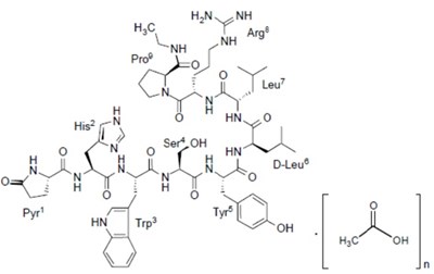 Chemical Structure Of Leuprolide Acetate (Leuprolide Acetate Injection 11)